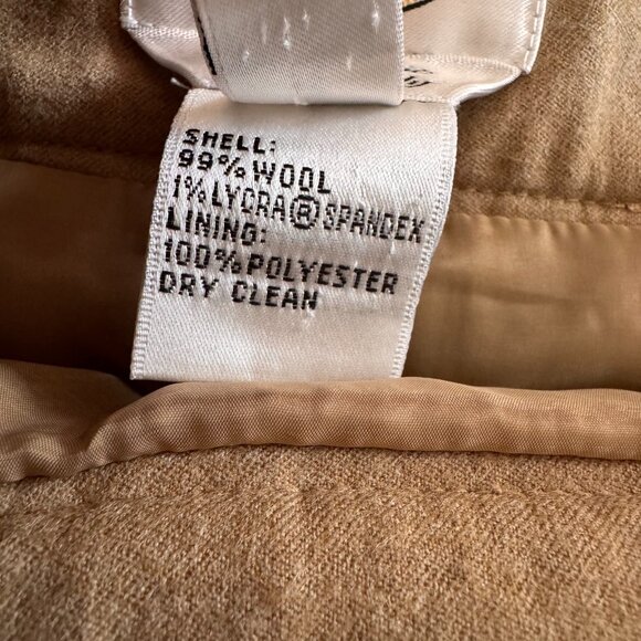 Talbots Camel Pleated Midi Skirt - Picture 6 of 6